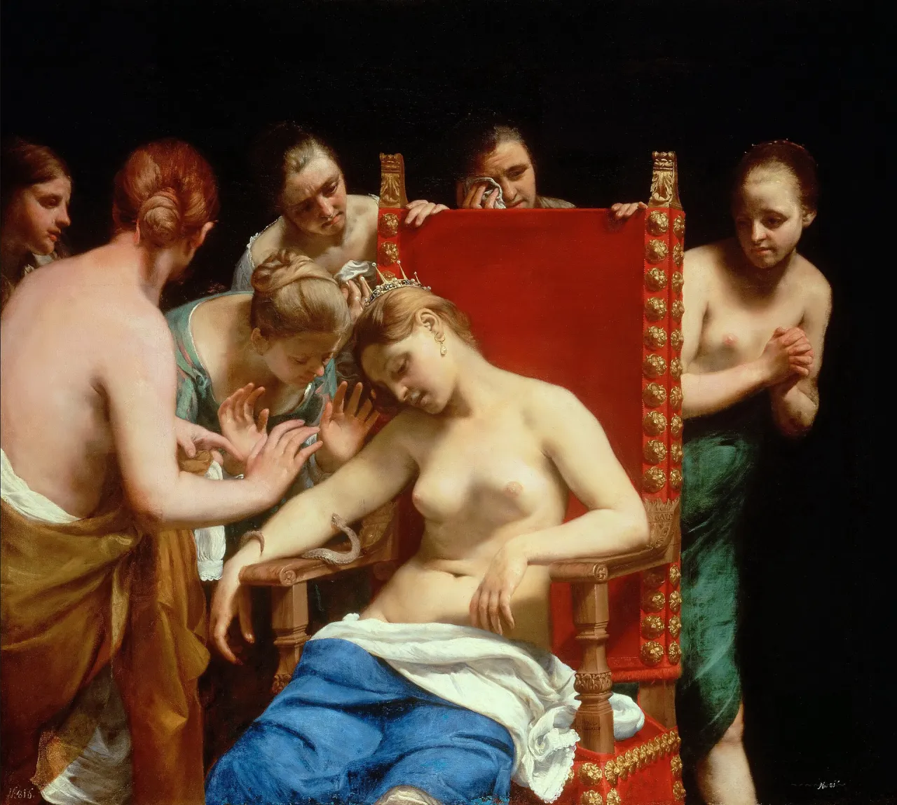 Guido Cagnacci, The Death of Cleopatra, 1660s, Kunsthistorisches Museum, Vienna
