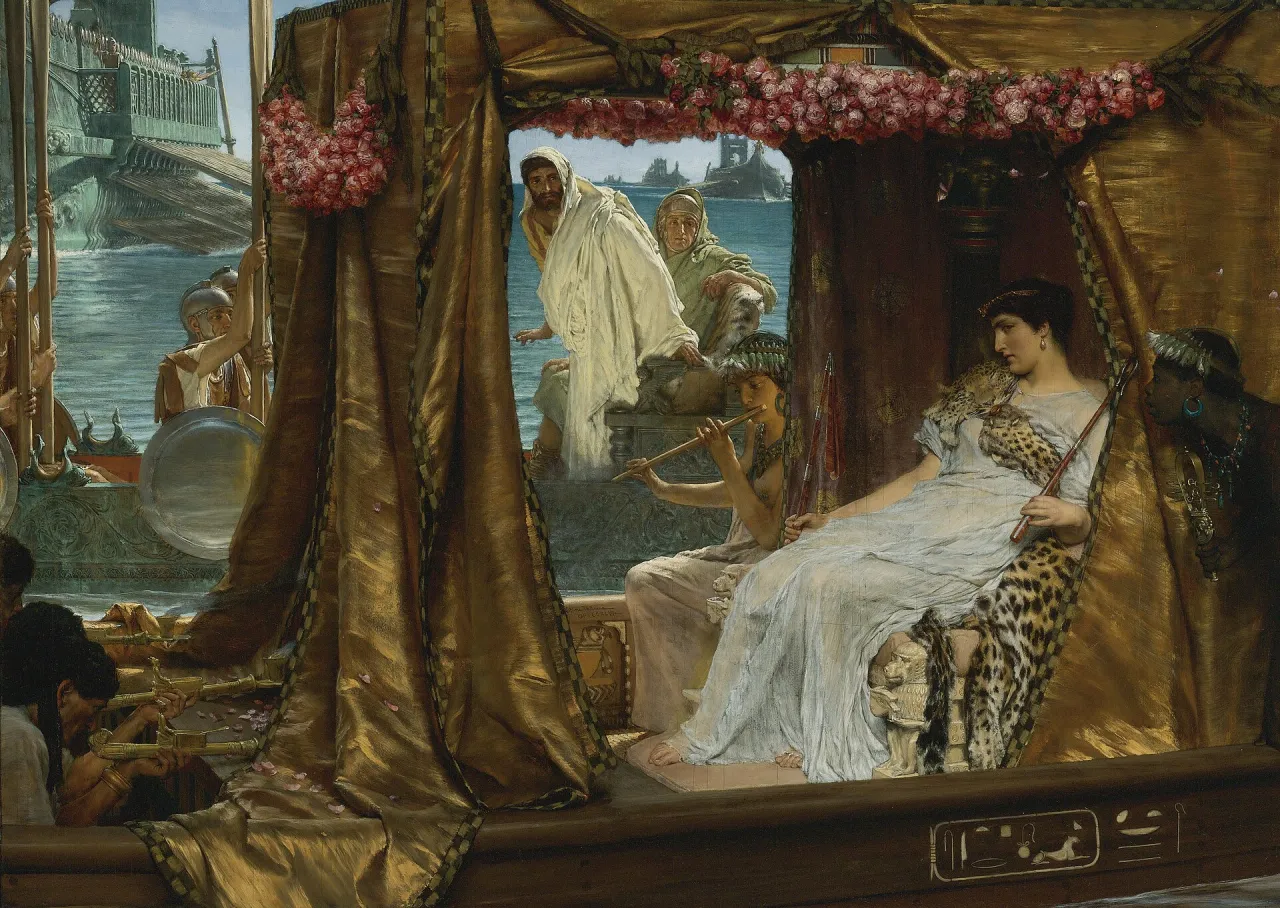 Lawrence Alma-Tadema, The Meeting of Antony and Cleopatra, 1885
