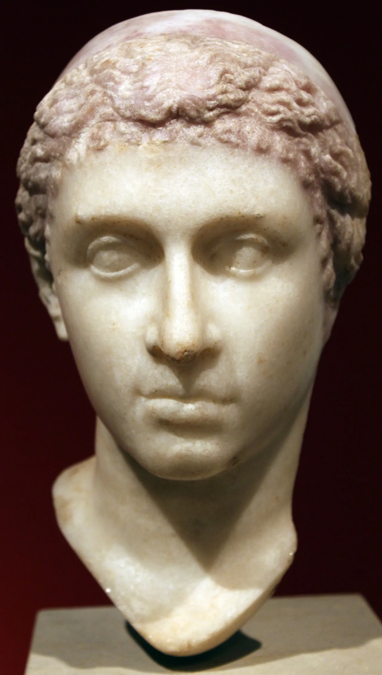 The 'Berlin Cleopatra', marble portrait head of Cleopatra VII, c. 40-30 BCE, Altes Museum, Berlin
