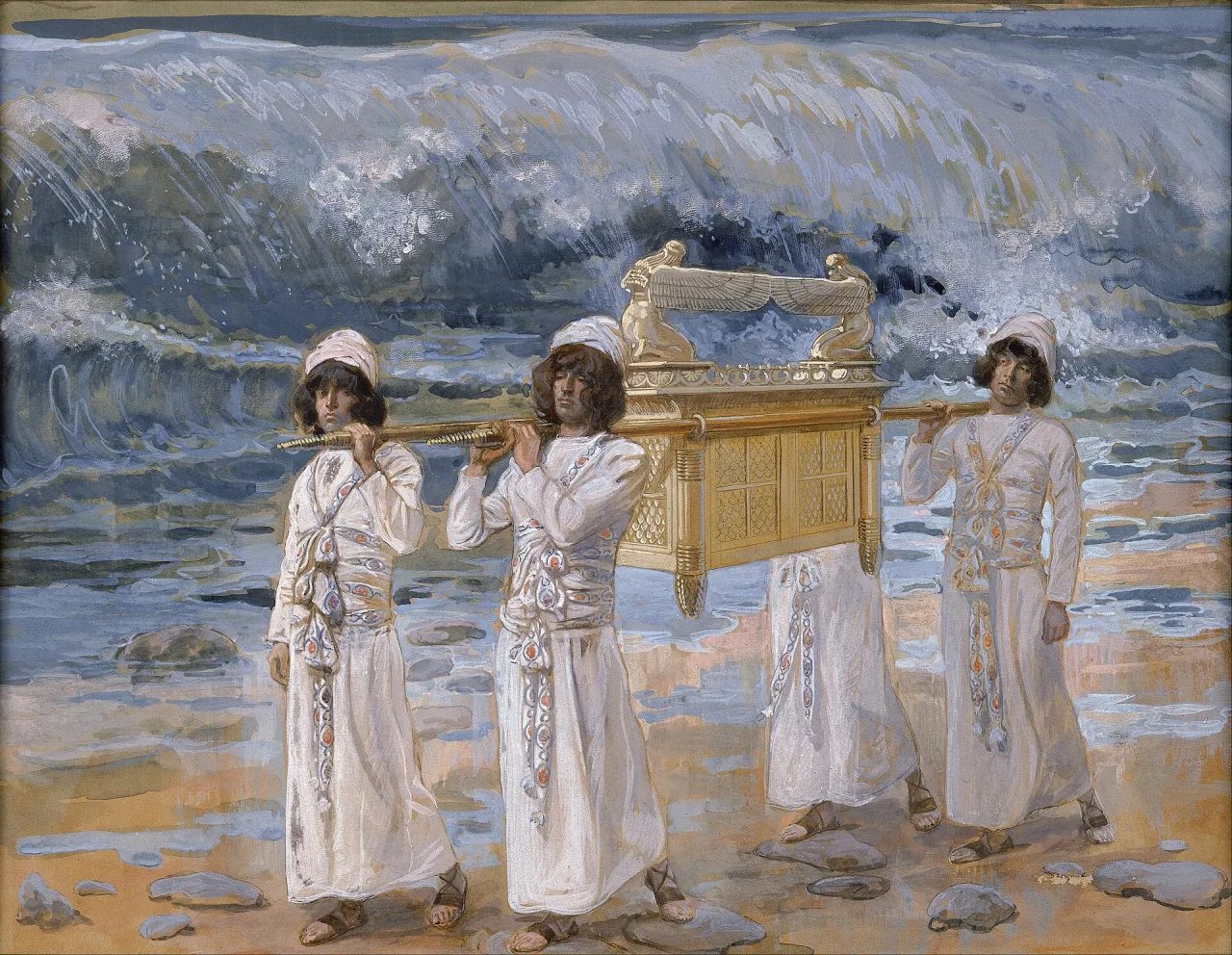 James Tissot, The Ark Passes Over the Jordan, c. 1900, Jewish Museum, New York