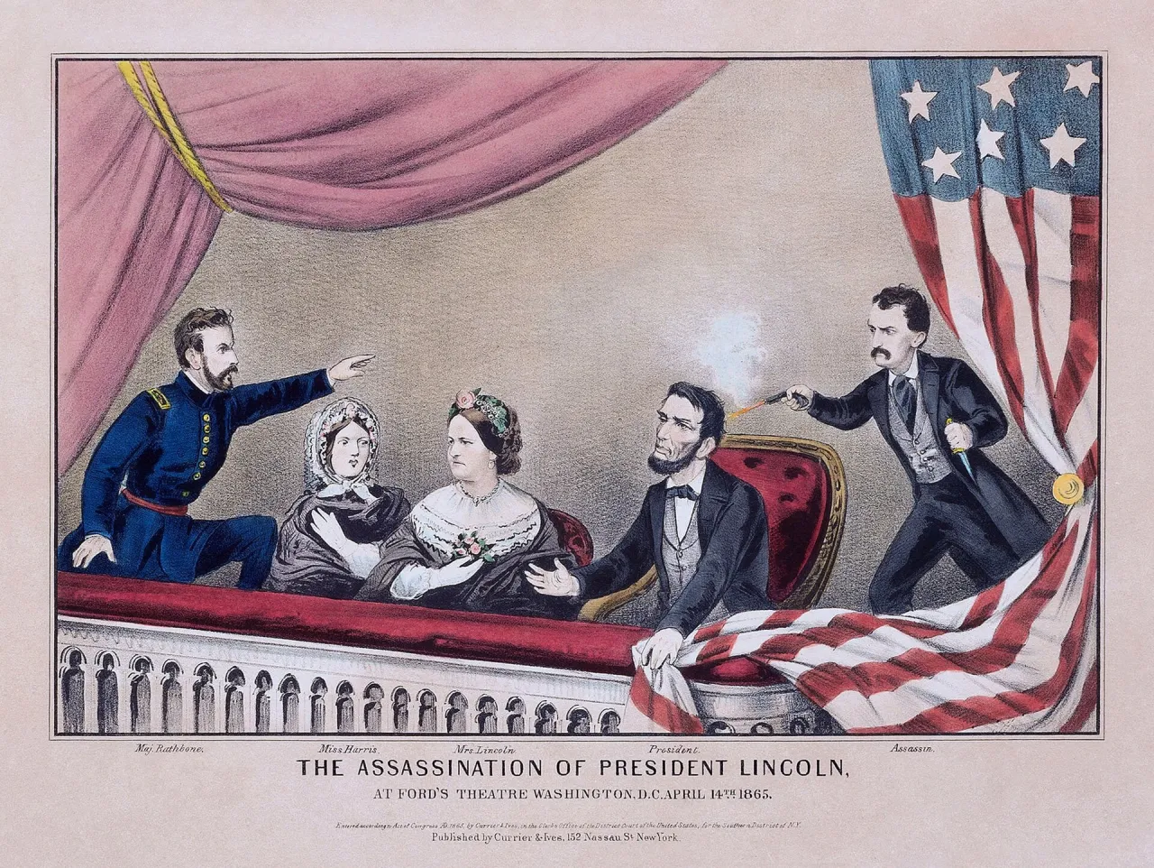 Currier & Ives, The Assassination of President Lincoln, 1865