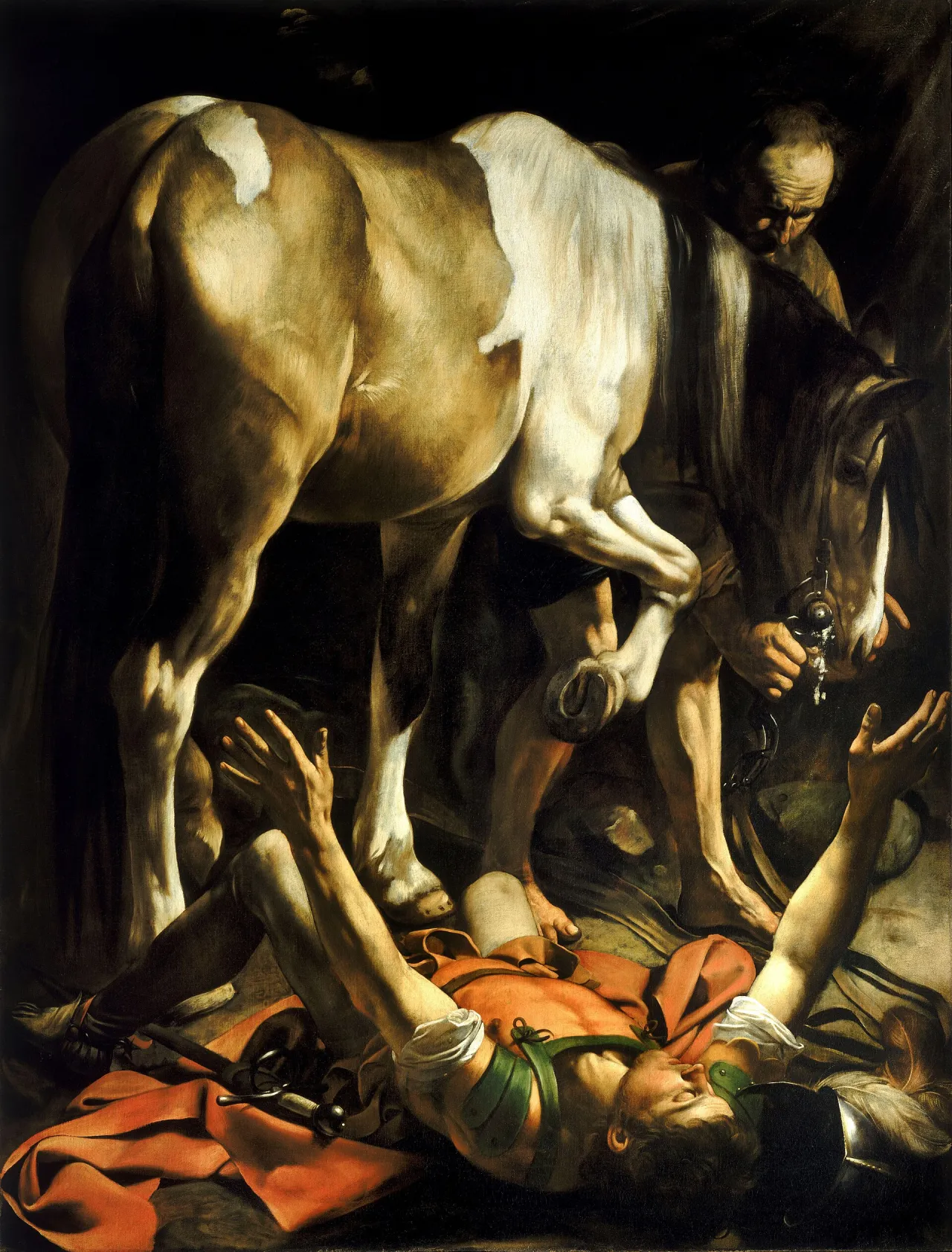 Caravaggio, Conversion on the Way to Damascus, 1601, Santa Maria del Popolo, Rome