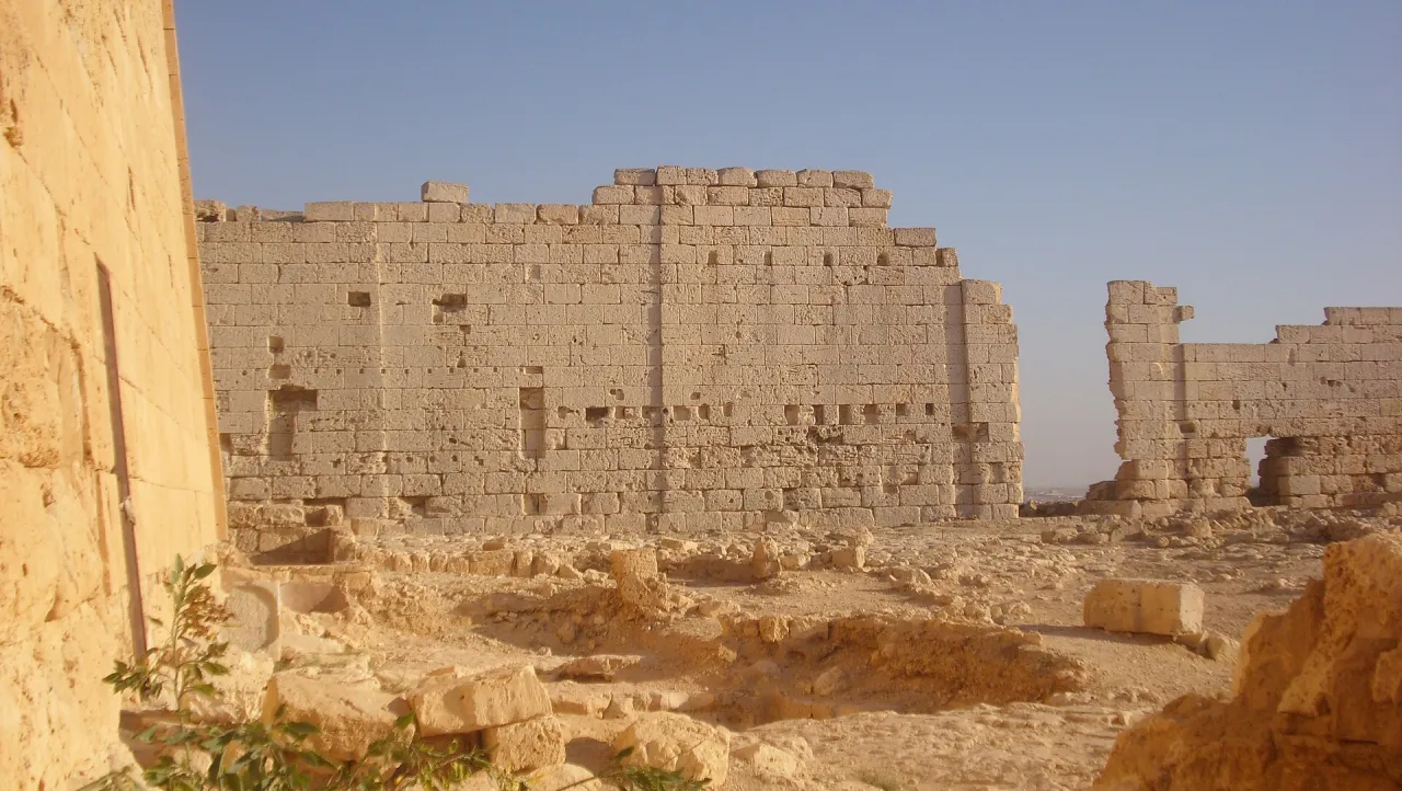The temple of Osiris at Taposiris Magna, west of Alexandria