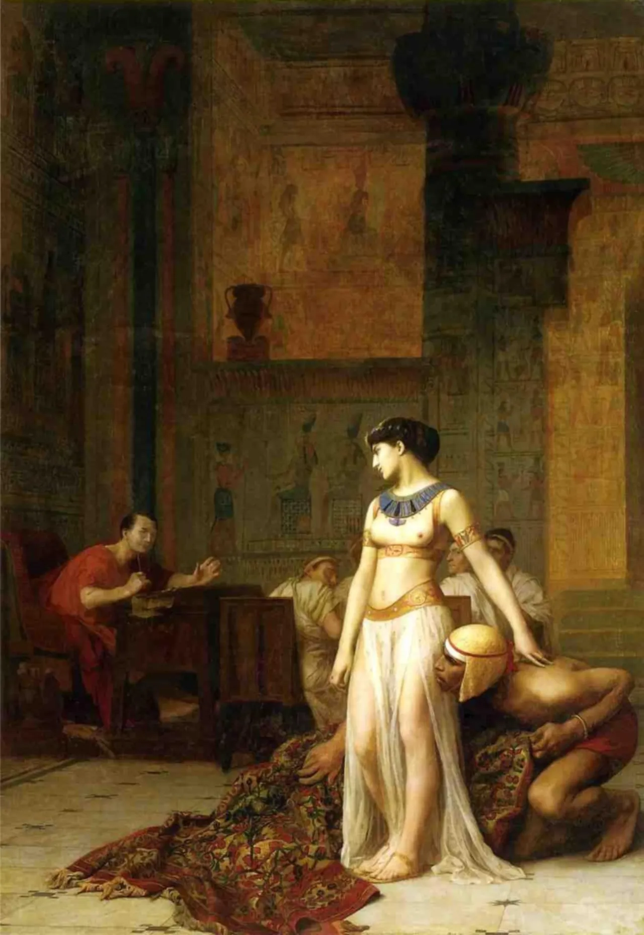 Jean-Leon Gerome, Cleopatra and Caesar, 1866
