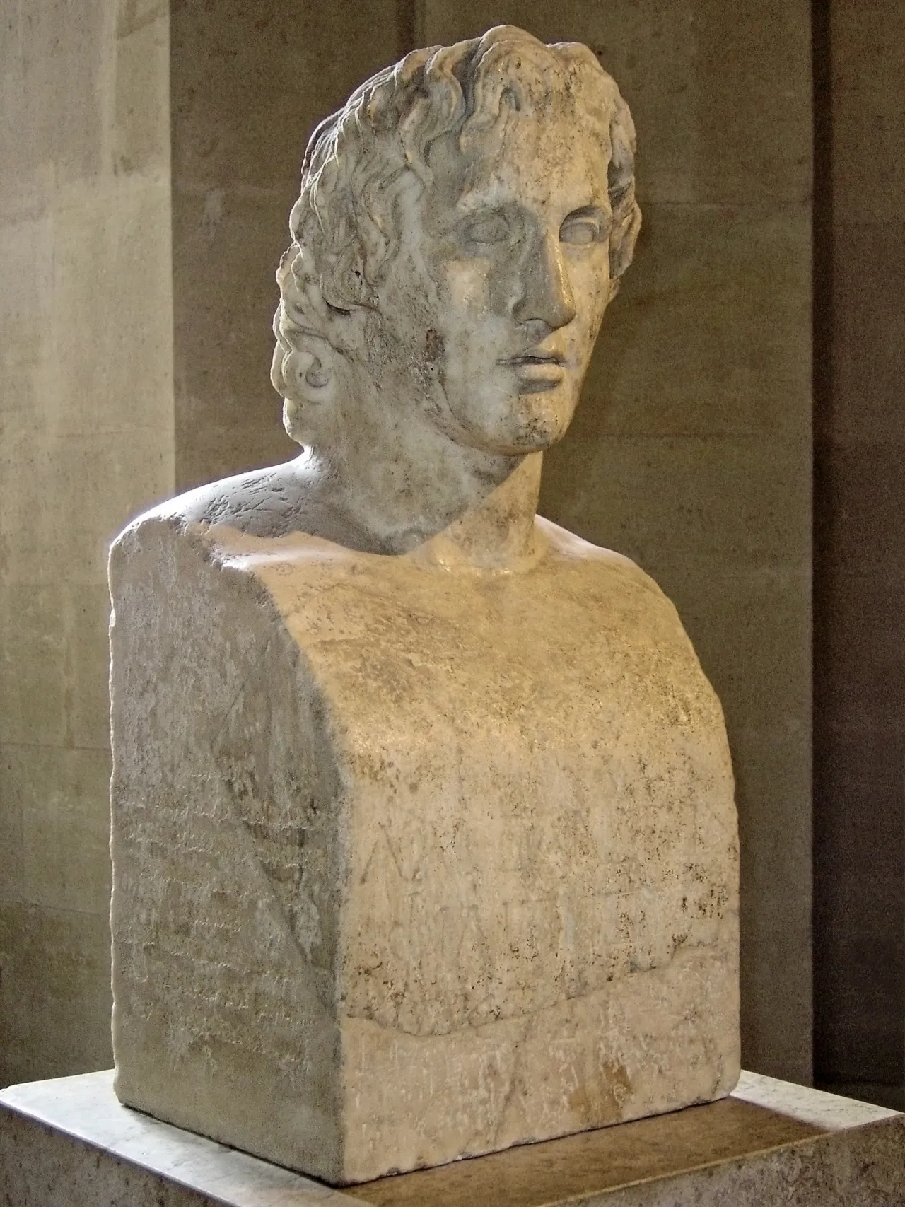 The Azara herm, Roman copy of a portrait of Alexander the Great by Lysippos, Musee du Louvre