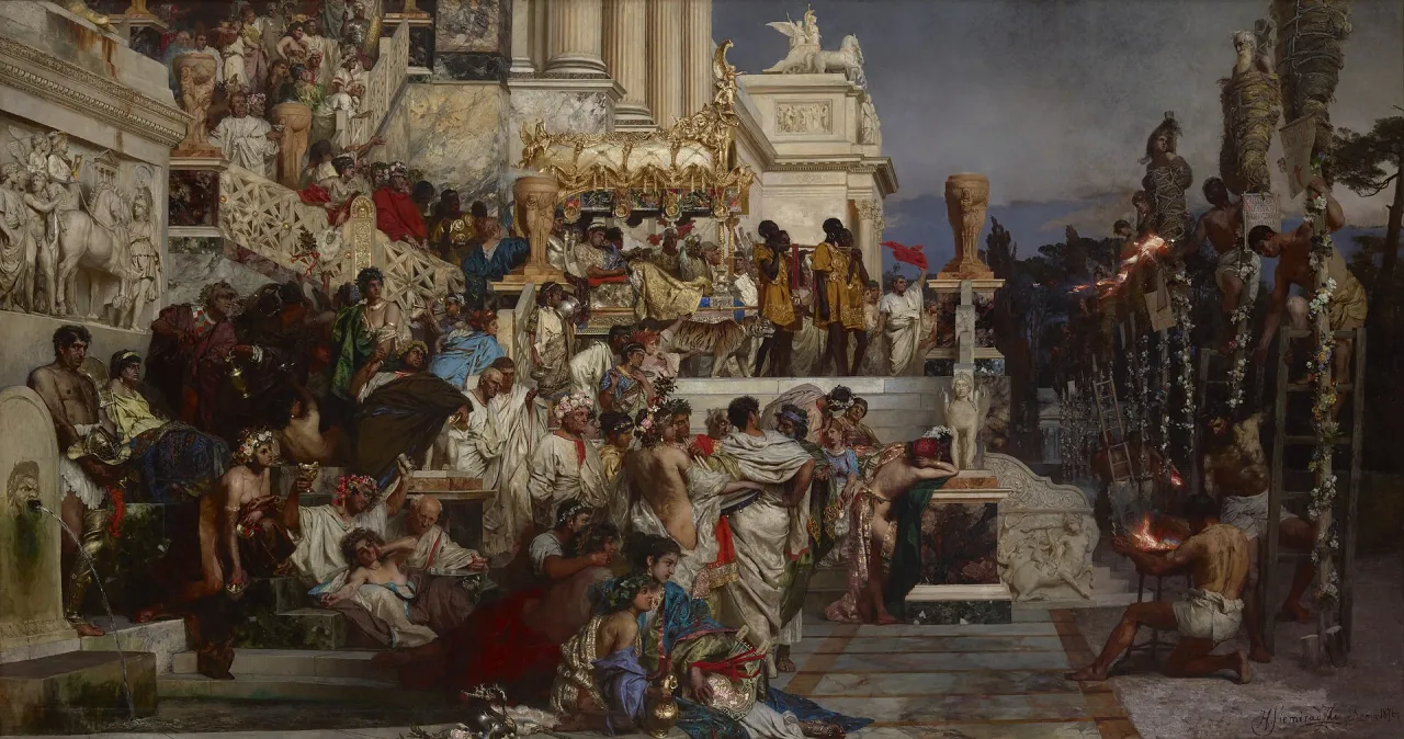 Henryk Siemiradzki, Nero's Torches, 1876, National Museum, Krakow