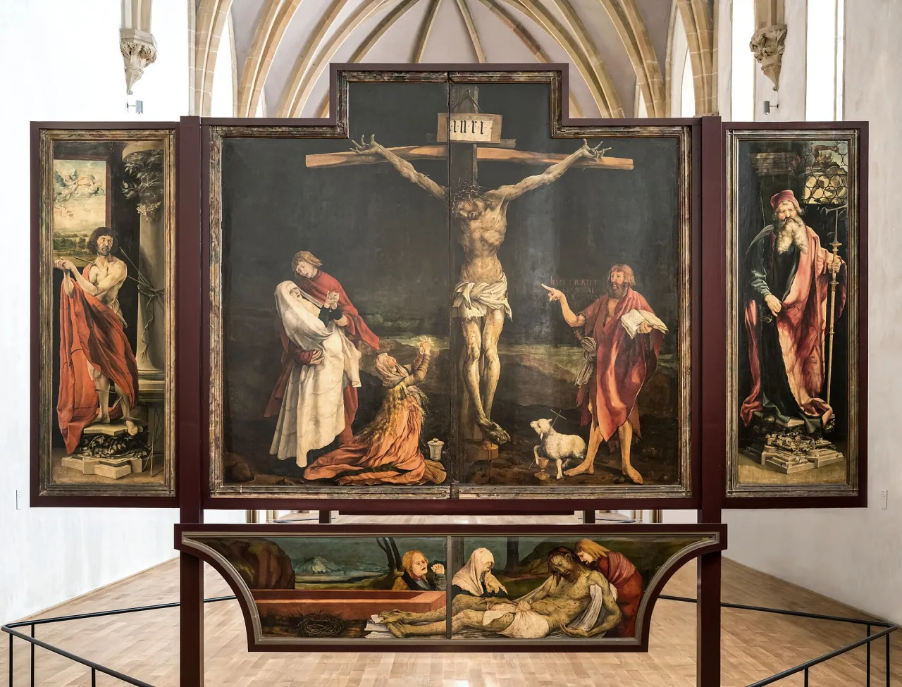 Matthias Grunewald, the Crucifixion from the Isenheim Altarpiece, 1512-16, Musee Unterlinden, Colmar