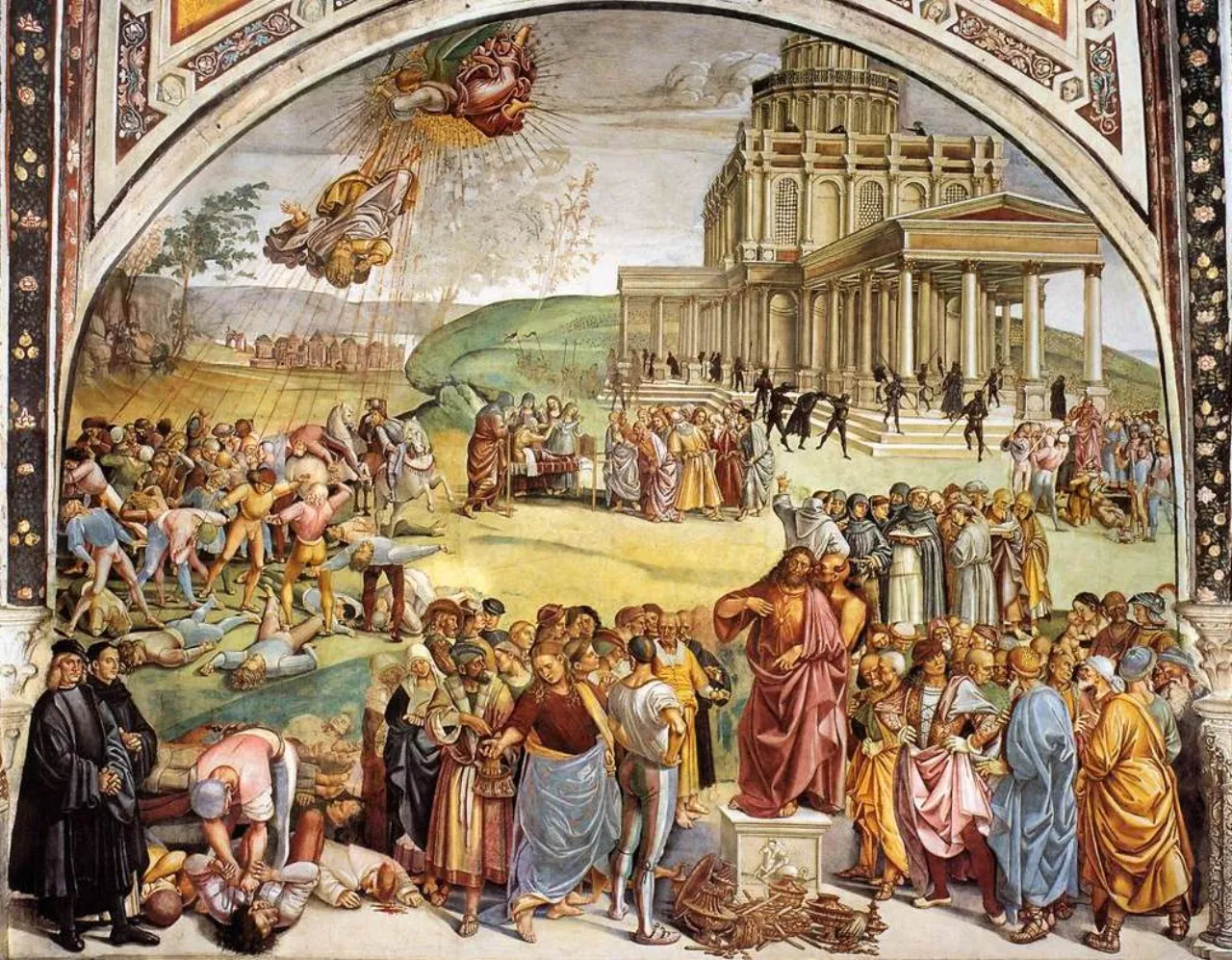 Luca Signorelli, Sermon and Deeds of the Antichrist, 1499-1502, Orvieto Cathedral